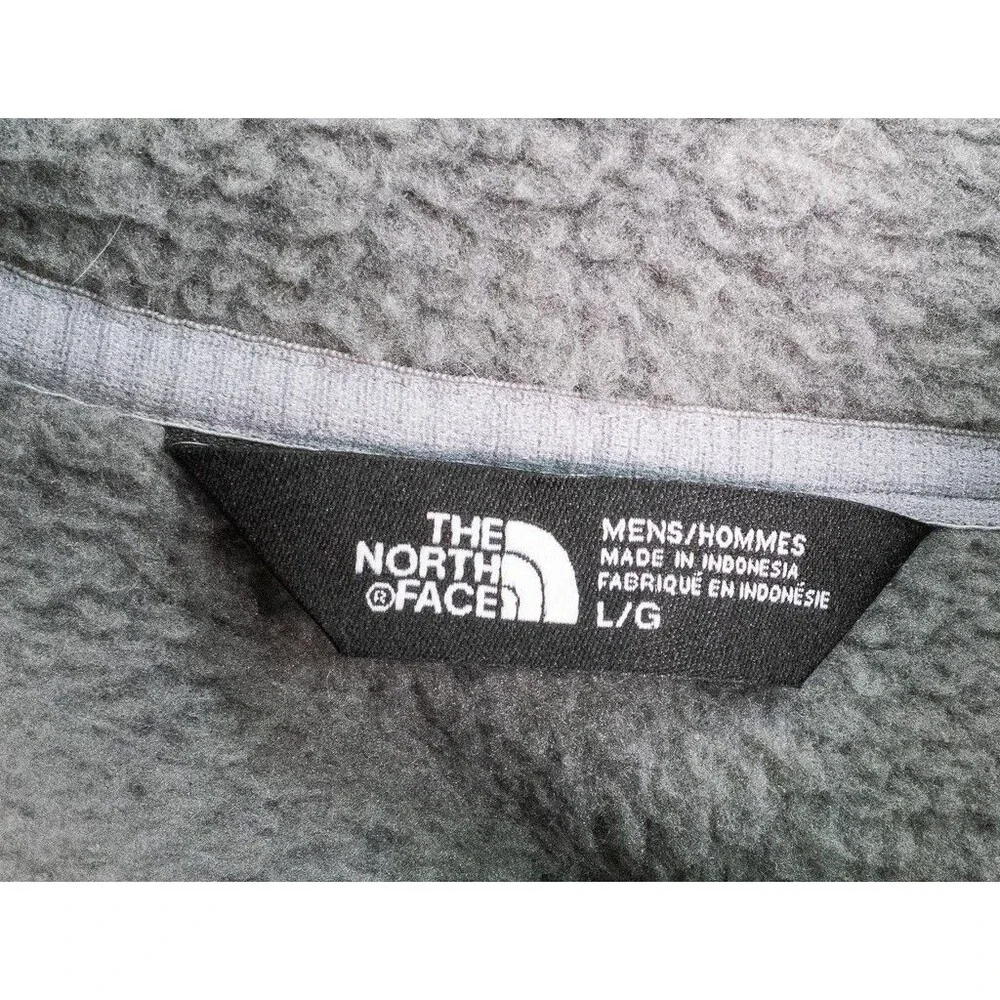 The North Face Jacket Men's Large Gray Full Zip Sweater Jacket Outdoor